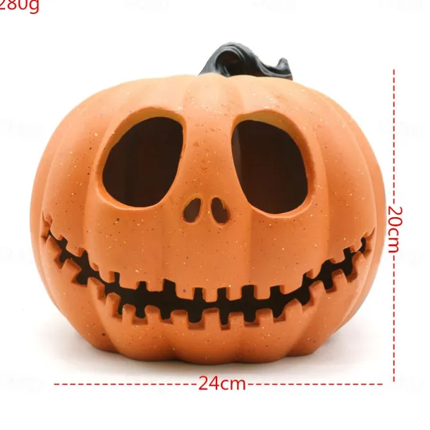 Halloween Pumpkin Shopping Mall Meichen Window Display Large Pumpkins Hollow Light-Emitting Pumpkin Lanterns Easter Scene Layout
