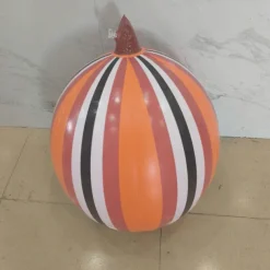 Halloween PVC Inflatable Decorated Ball Reusable Glow Pumpkin Decorations Blow up Led Yard Pumpkins for Outdoor Halloween Party Yard Garden Lawn Holiday Decorations
