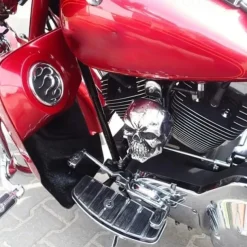 Halloween Resin Crafts Punk Wind Skull Retro Locomotive Ornaments Punk Decor Halloween Skeleton Decoration