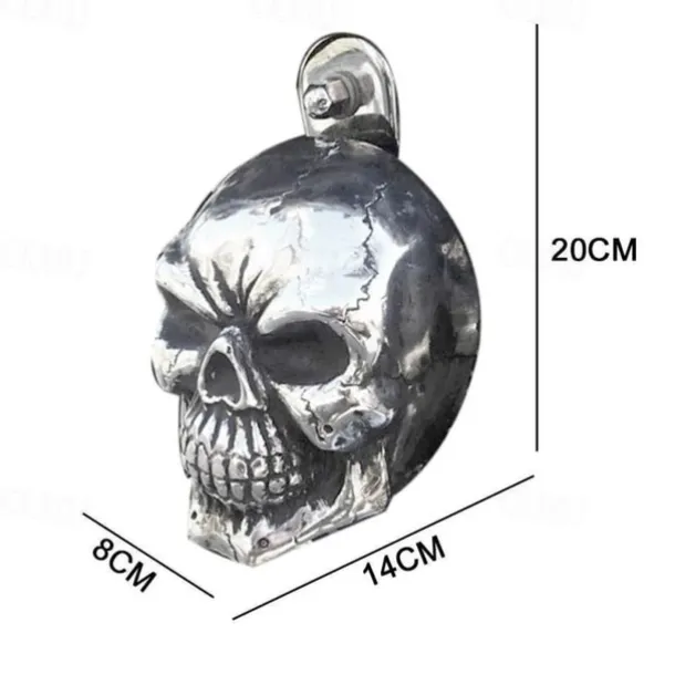 Halloween Resin Crafts Punk Wind Skull Retro Locomotive Ornaments Punk Decor Halloween Skeleton Decoration