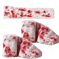 Halloween Scary Blood Cloth Scary Cloth with Bloody Prints Halloween Props Scary Halloween Decorations Bloody Gauze Halloween Scary Fabric Blood Cloth Strips