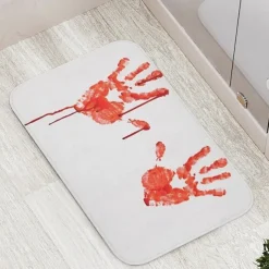 Halloween Scary Color Change Doormat Kitchen Mat Floor Mat Non-Slip Area Rug Oil Proof Rug Indoor Outdoor Mat Bedroom Decor Bathroom Mat Entrance Rug