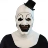 Halloween Scary Halloween Mask, Terrifier Realistic Horror Clown Halloween Mask Scary Costumes, Horror Funny Latex Full Headdress Funny Horror Mask For Halloween Masquerade Partie