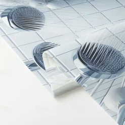 Halloween Shower Curtain with Hooks Polyester Washable Waterproof Pattern Bathroom Bathtub Decor