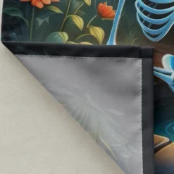 Halloween Shower Curtain with Hooks Polyester Washable Waterproof Pattern Bathroom Bathtub Decor