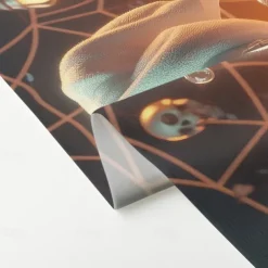 Halloween Shower Curtain with Hooks Polyester Washable Waterproof Pattern Bathroom Bathtub Decor