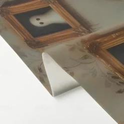 Halloween Shower Curtain with Hooks Polyester Washable Waterproof Pattern Bathroom Bathtub Decor