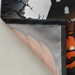 Halloween Shower Curtain with Hooks Polyester Washable Waterproof Pattern Bathroom Bathtub Decor