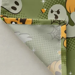 Halloween Shower Curtain with Hooks Polyester Washable Waterproof Pattern Bathroom Bathtub Decor