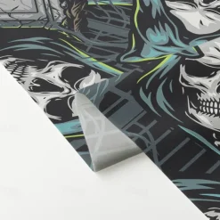 Halloween Shower Curtain with Hooks Polyester Washable Waterproof Pattern Bathroom Bathtub Decor