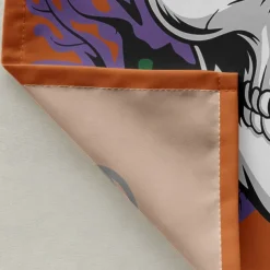 Halloween Shower Curtain with Hooks Polyester Washable Waterproof Pattern Bathroom Bathtub Decor