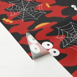 Halloween Shower Curtain with Hooks Polyester Washable Waterproof Pattern Bathroom Bathtub Decor