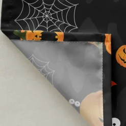 Halloween Shower Curtain with Hooks Polyester Washable Waterproof Pattern Bathroom Bathtub Decor
