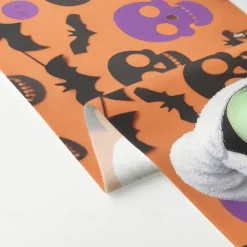 Halloween Shower Curtain with Hooks Polyester Washable Waterproof Pattern Bathroom Bathtub Decor