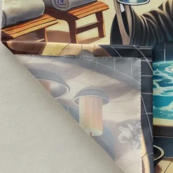 Halloween Shower Curtain with Hooks Polyester Washable Waterproof Pattern Bathroom Bathtub Decor