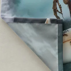 Halloween Shower Curtain with Hooks Polyester Washable Waterproof Pattern Bathroom Bathtub Decor