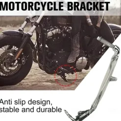 Halloween Skeleton Paw Motorcycle Kickstands - Skeleton Paw With Middle Finger Motorcycle Kickstands, Aluminum Alloy Universal Motorcycle Side Mount