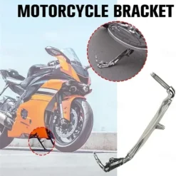 Halloween Skeleton Paw Motorcycle Kickstands - Skeleton Paw With Middle Finger Motorcycle Kickstands, Aluminum Alloy Universal Motorcycle Side Mount