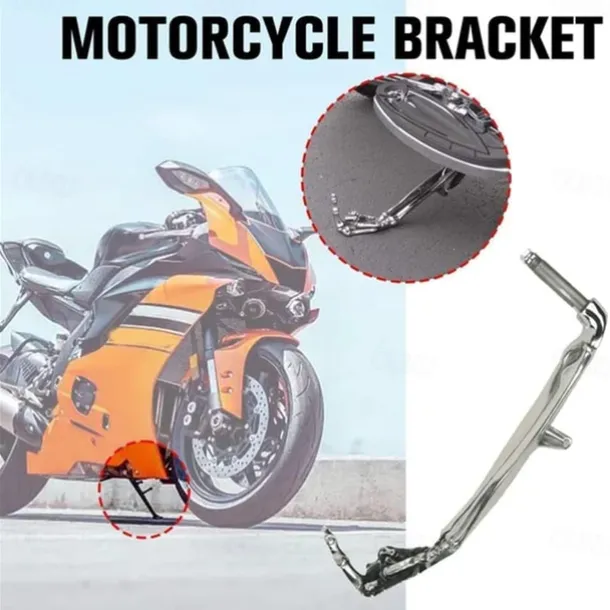 Halloween Skeleton Paw Motorcycle Kickstands - Skeleton Paw With Middle Finger Motorcycle Kickstands, Aluminum Alloy Universal Motorcycle Side Mount