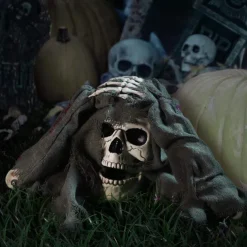 Halloween Skull Decoration Arms Stakes for Indoor and Outdoor Garden Skull and Skeleton Lawn Graveyard for Halloween Decoration