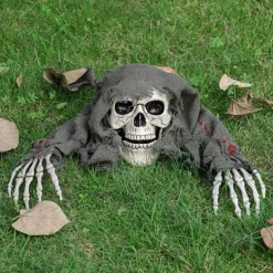Halloween Skull Decoration Arms Stakes for Indoor and Outdoor Garden Skull and Skeleton Lawn Graveyard for Halloween Decoration