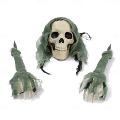 Halloween Skull Decoration Arms Stakes for Indoor and Outdoor Garden Skull and Skeleton Lawn Graveyard for Halloween Decoration