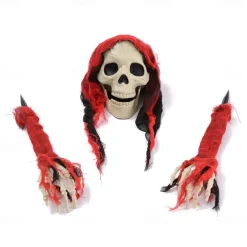 Halloween Skull Decoration Arms Stakes for Indoor and Outdoor Garden Skull and Skeleton Lawn Graveyard for Halloween Decoration