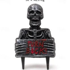 Halloween Skull Garden Stake Plastic Outdoor Decorative Item Lawn Party Decoration Horror Atmosphere Prop
