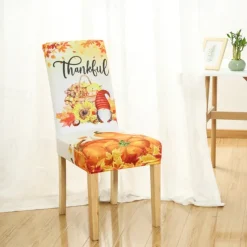 Halloween Skull Pattern Dining Chair Cover Festival Table Decor Dress-up Props For Decoration