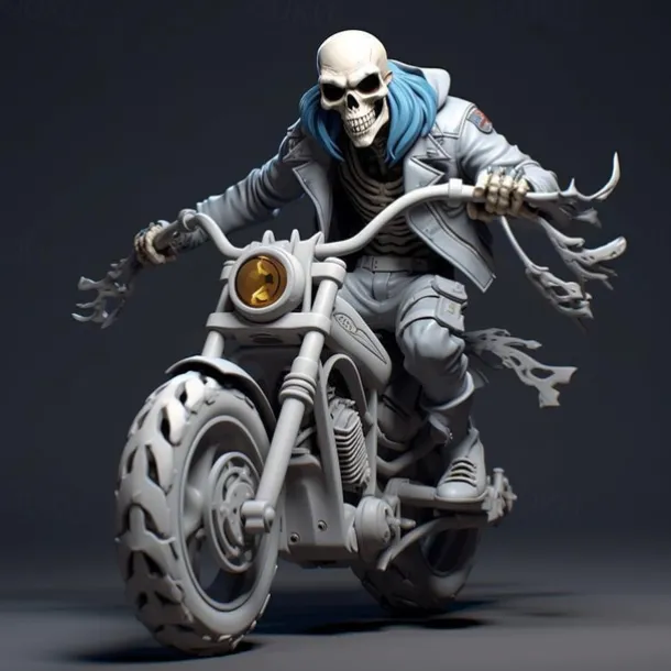 Halloween Skull Resin Figurine – Spooky Skeleton Decoration – Desktop Home Decoration, Garden Decor, and Crafts – Halloween Skeleton Resin Figurine for Home and Garden