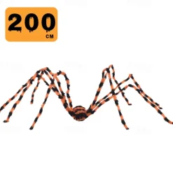 Halloween Spider Decoration Halloween Hairy Spider with Eyes Realistic White Spider Props for Haunted Houses Gardens