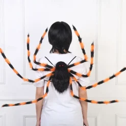 Halloween Spider New Creative Pocket Spider Costume Prom Props Candy Spider Colorful Strap Big Spider