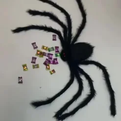 Halloween Spider New Creative Pocket Spider Costume Prom Props Candy Spider Colorful Strap Big Spider