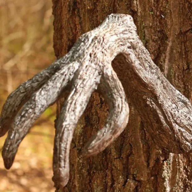 Halloween Stand Alone Bark Face Tree Monster Facial Makeup Facial Features Decorations Easter Creative Props