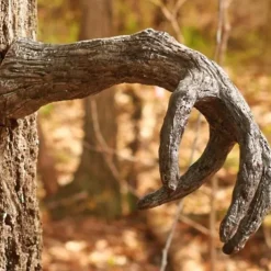 Halloween Stand Alone Bark Face Tree Monster Facial Makeup Facial Features Decorations Easter Creative Props