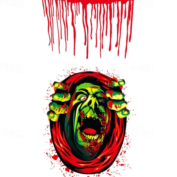 Halloween Sticker, Wizardry Blood Hand Print Horror Decoration, Wall Decal Wall Toilet Sticker Wall Decal Sticker