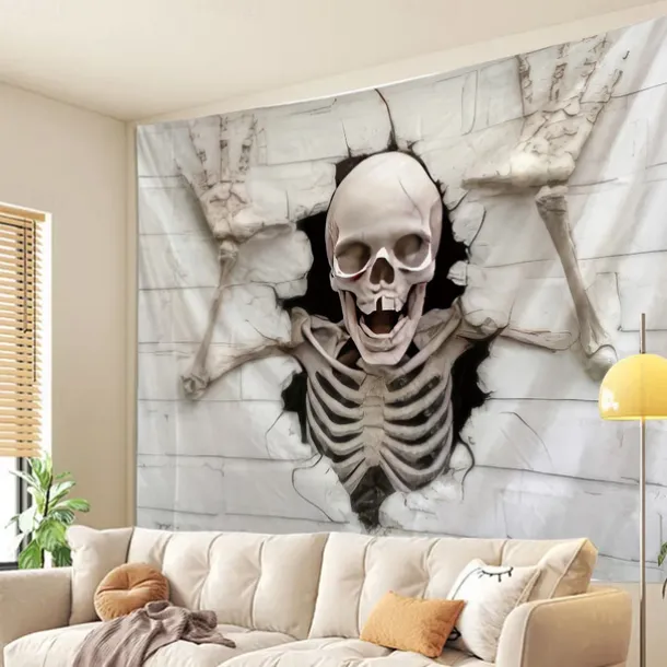 Halloween Tapestry Banners Wall Hangings Skeleton Mystic Party Living Room Shooting Backgrounds Decorations Wall Door Background