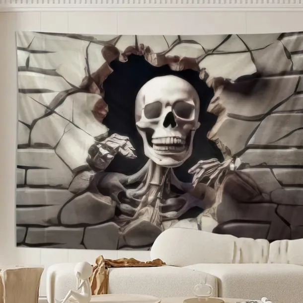 Halloween Tapestry Banners Wall Hangings Skeleton Mystic Party Living Room Shooting Backgrounds Decorations Wall Door Background