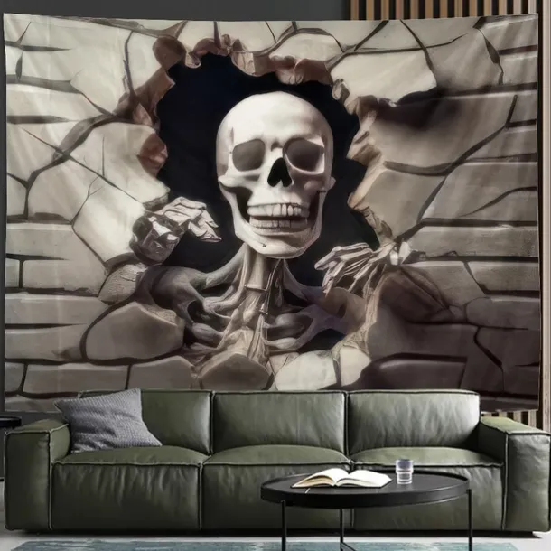 Halloween Tapestry Banners Wall Hangings Skeleton Mystic Party Living Room Shooting Backgrounds Decorations Wall Door Background