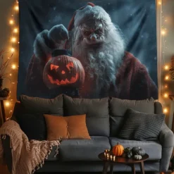 Halloween Tapestry Banners Wall Hangings Ghost Bride 3D Dark Punk Gothic Style Party Dorm Shooting Backgrounds Decorations Wall Door Background