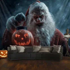 Halloween Tapestry Banners Wall Hangings Ghost Bride 3D Dark Punk Gothic Style Party Dorm Shooting Backgrounds Decorations Wall Door Background