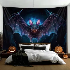 Halloween Tapestry Banners Wall Hangings Bat 3D Fantasy Party Dorm Shooting Backgrounds Decorations Wall Door Background