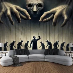 Halloween Tapestry Banners Wall Hangings Skeleton Grim Reaper Dark Punk Gothic Style Party Dorm Shooting Backgrounds Decorations Wall Door Background