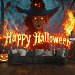 Halloween Tapestry Banners Blanket Skeleton Pumpkin 3D Fantasy Party Dorm Shooting Backgrounds Decorations Wall Door Background