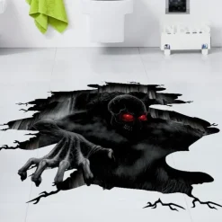 Halloween Theme Series Abyss Stickers Halloween Spoof Funny Wall Stickers Halloween Skeleton Decoration