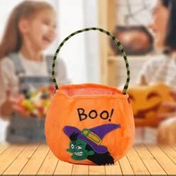 Halloween Treat Bags Candy Bags Trick or Treat Pumpkin/Vampire Tote Bags with Handle for Halloween Party Decoration Supplies