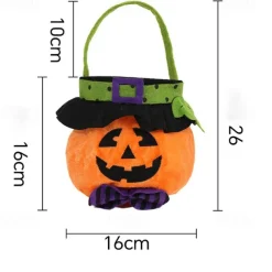 Halloween Treat Bags Candy Bags Trick or Treat Pumpkin/Vampire Tote Bags with Handle for Halloween Party Decoration Supplies