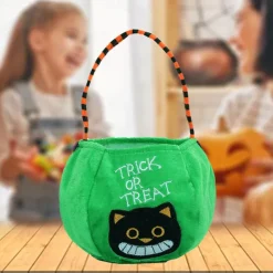 Halloween Treat Bags Candy Bags Trick or Treat Pumpkin/Vampire Tote Bags with Handle for Halloween Party Decoration Supplies