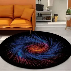 Halloween Trick Eye Fire Doormat Kitchen Mat Floor Mat Non-Slip Area Rug Oil Proof Rug Indoor Outdoor Mat Bedroom Decor Bathroom Mat Entrance Rug