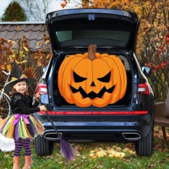 Halloween Trunk Treat Car Banner Car Decoration,Ghost Halloween Decorations Halloween Fabric Car Decoration Halloween Car Trunk Decoration Ghost Pumpkin Wall Covering